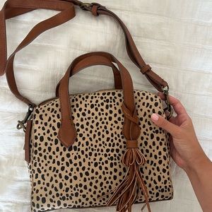 leopard print convertible purse